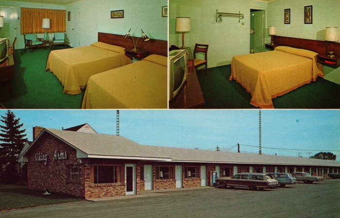 Viking Arms Inn (Viking Arms Motel) - Old Postcard